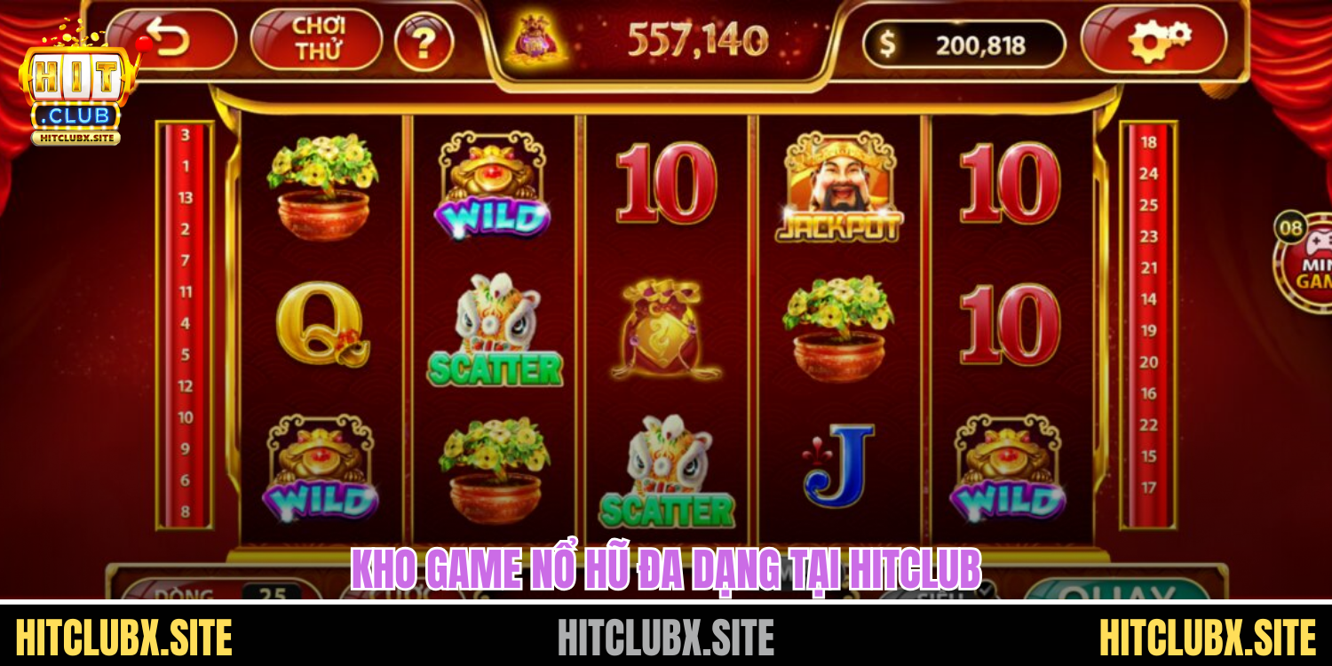 Kho game nổ hũ đa dạng tại HITCLUB